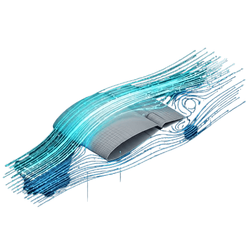 Fluid Dynamics simulation visualization